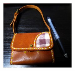 今日ダッフィー用ショルダーバッグ作った