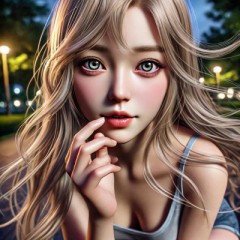 彼女は一歩近づいて彼の耳元で囁いた