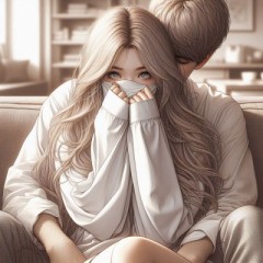 彼の腕の中でうたた寝