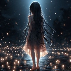 雨音がアスファルトを叩く夜道