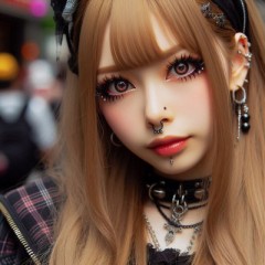 彼女が指差した先には綺麗な女性