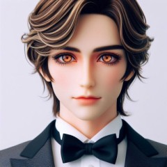 朝の光がベッドサイドのランプに反射して部屋を琥珀色に染めていた