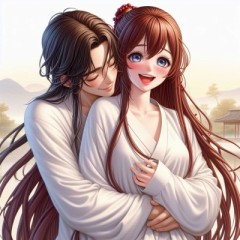 店内の柔らかな照明が彼女の笑顔を照らしている