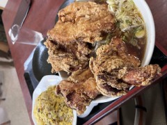 ここの唐揚げラーメン