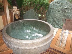 天然温泉露天風呂付き客室