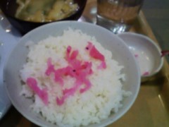 ご飯の上に・・・