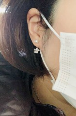 ピアスつけてみました！