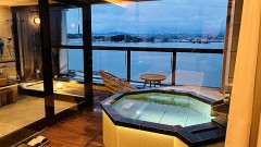 お部屋に露天風呂。