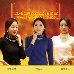 秋冬 起毛トップス　タートルネック