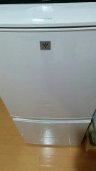 冷蔵庫届きました
