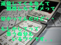 返信来ないかなぁ・・