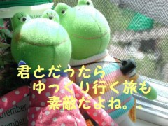 春のうららはゆったり二人で電車の旅