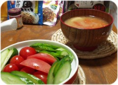 トマトの味噌汁．．．？