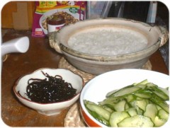 ちょっと寂しい朝食．．．