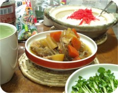 肉じゃがで．．．