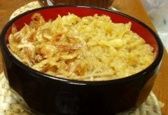 今朝はエビ天？