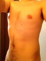 シャワーあびた