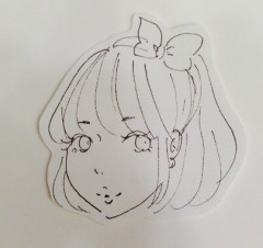 白黒ステッカー的