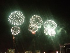 今日は多摩川六郷土手の花火大会