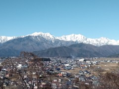 信濃大町から北アルプス鹿島槍ヶ岳方面