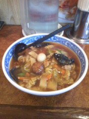 野菜たっぷり・うま煮らーめんです！