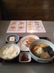 きぬや・ラーメンセットです！