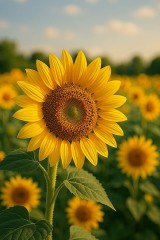 7月の日本の花・・・ひまわり