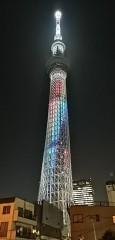 昨日スカイツリーライティング