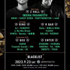 明日は、BlackList@zeroTokyoに。