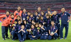 なでしこ。負けても、頑張り銀賞