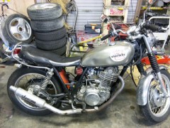 バイクのメンテ&母校