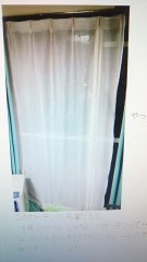 ひっさびさのカーテン洗濯・・