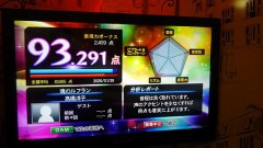 カラオケマシン・・点数の差ちょっとひどいね！