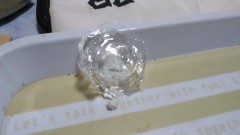 こんなになっちゃうんだ～これ、洗濯糊独特？