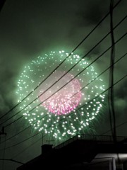 25日の　花火
