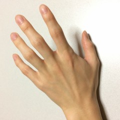 手が綺麗と言われたー