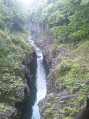 絶景、崖の上から