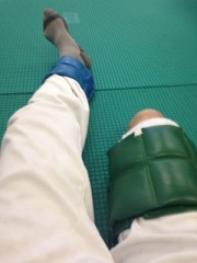 病院にて・・・(￣ー+￣)