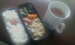 今年初の弁当 (^^)