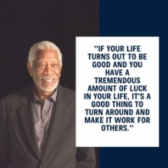 Morgan Freeman speaks
