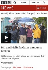 ビル・ゲイツが離婚するってよ