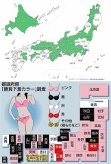 【お題日記】行ったことない都道府県と勝負下着カラー