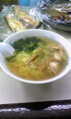 青森港のホタテ塩ラーメン。。。