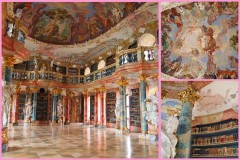 世界一高い大聖堂のあるウルムの街の近く、ヴィブリンゲンの修道院図書館｟南ドイツ｠