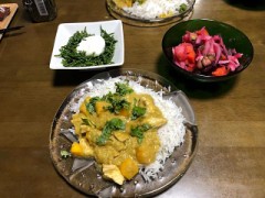 マンゴーチキンカレーライス