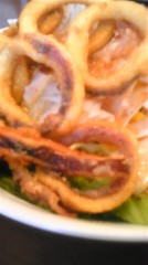 イカサラダに、大根入り。