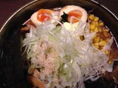 黒味噌ラーメン^_−☆