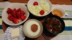 朝ごはん^_−☆