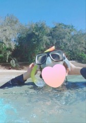 シュノーケリングは楽しいな