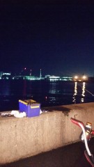 今夜も海に来ています